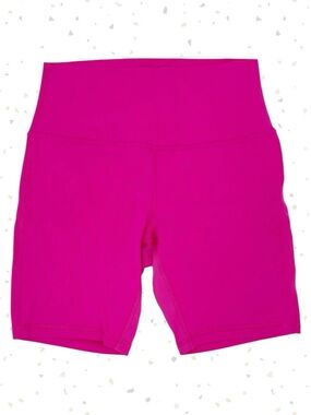 Lululemon Sonic Pink Align High-Rise 8" Biker Shorts Neon Athletic Size 10 NEW